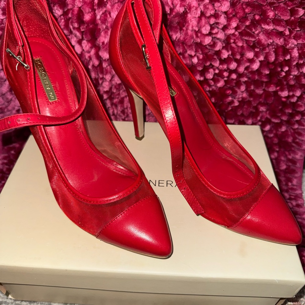 BCBGeneration Vibrant Red Heels